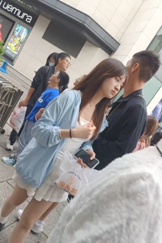 mt045【独家原创】清纯白色短裙妹超薄肉丝显内