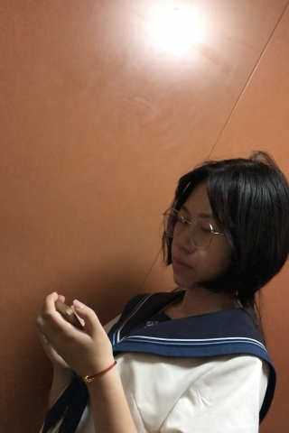 TK423-原创 投稿 jk眼镜妹子白丝粉内