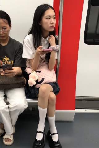 TK244-jk肉丝妹子纸尿裤开闪