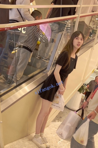 trump1342【KFC】长裙学生妹和舍友逛街·肉色窄内前后CD