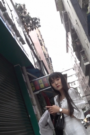 （KC336）CD两位白长裙高颜值小姐姐，黑边白N和粉N