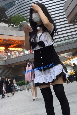 【㊙️新KingKCD】CD3009-3010//黑丝女仆装小姐姐CD透明打底裤