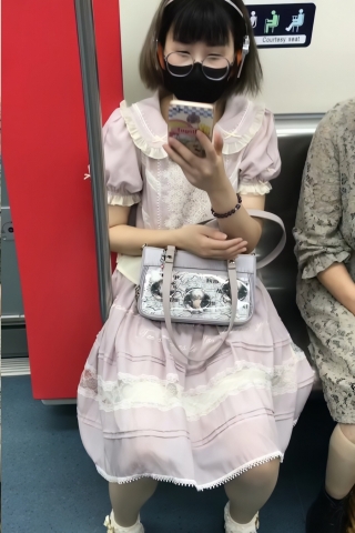 TK243-公主裙肉丝妹子通透开闪